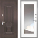 Входная металлическая Дверь Интекрон (INTECRON) Италия ФЛЗ-120-М Зеркало Белый матовый в Электрогорске