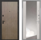 Входная металлическая Дверь Интекрон (INTECRON) Профит Black Венге Коричневый ФЛЗ-516 Зеркало Сосна белая в Электрогорске