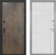 Входная металлическая Дверь Интекрон (INTECRON) Профит Black Гранж В-07 с молдингом Лофт белый в Электрогорске