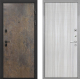Входная металлическая Дверь Интекрон (INTECRON) Профит Black Гранж В-07 с молдингом Сандал белый в Электрогорске