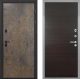 Входная металлическая Дверь Интекрон (INTECRON) Профит Black Гранж Гладкая Эковенге поперечный в Электрогорске