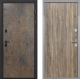 Входная металлическая Дверь Интекрон (INTECRON) Профит Black Гранж Гладкая Дуб турин в Электрогорске
