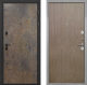 Входная металлическая Дверь Интекрон (INTECRON) Профит Black Гранж Гладкая шпон Венге коричневый в Электрогорске