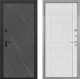 Входная металлическая Дверь Интекрон (INTECRON) Профит Black Гранит Лава Оникс В-07 с молдингом Лофт белый в Электрогорске