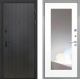 Дверь Интекрон (INTECRON) Профит Black ФЛ-295 ФЛЗ-120-М Зеркало Белый матовый в Электрогорске