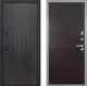 Входная металлическая Дверь Интекрон (INTECRON) Профит Black ФЛ-295 Гладкая Эковенге поперечный в Электрогорске