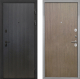 Входная металлическая Дверь Интекрон (INTECRON) Профит Black ФЛ-295 Гладкая шпон Венге коричневый в Электрогорске