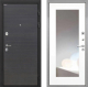 Входная металлическая Дверь Интекрон (INTECRON) Гектор Эковенге ФЛЗ-120-М Зеркало Белый матовый в Электрогорске
