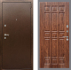 Входная металлическая Дверь Рекс (REX) 1А Медный Антик FL-33 орех тисненый в Электрогорске