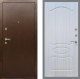 Входная металлическая Дверь Рекс (REX) 1А Медный Антик FL-128 Сандал белый в Электрогорске