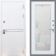 Входная металлическая Дверь Рекс (REX) 27 Зеркало Пастораль Белый ясень в Электрогорске