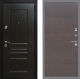 Входная металлическая Дверь Рекс (REX) Премиум-Н GL венге поперечный в Электрогорске