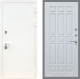 Входная металлическая Дверь Рекс (REX) 5 Белая Шагрень FL-33 Белый ясень в Электрогорске