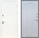 Входная металлическая Дверь Рекс (REX) 5 Белая Шагрень FL-128 Сандал белый в Электрогорске