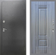 Входная металлическая Дверь Рекс (REX) 2А Серебро Антик FL-2 Сандал грей в Электрогорске