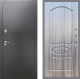 Входная металлическая Дверь Рекс (REX) 2А Серебро Антик FL-128 Сандал грей в Электрогорске