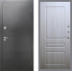 Входная металлическая Дверь Рекс (REX) 2А Серебро Антик FL-243 Сандал белый в Электрогорске