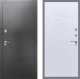 Дверь Рекс (REX) 2А Серебро Антик FL-289 Белый ясень в Электрогорске