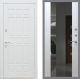 Входная металлическая Дверь Рекс (REX) 8 Силк Сноу СБ-16 Зеркало Белый ясень в Электрогорске