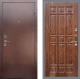 Входная металлическая Дверь Рекс (REX) 1 FL-33 орех тисненый в Электрогорске