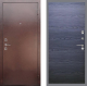 Входная металлическая Дверь Рекс (REX) 1 GL Дуб тангенальный черный в Электрогорске