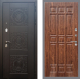 Входная металлическая Дверь Рекс (REX) 10 FL-33 орех тисненый в Электрогорске
