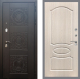 Входная металлическая Дверь Рекс (REX) 10 FL-128 Беленый дуб в Электрогорске