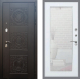 Входная металлическая Дверь Рекс (REX) 10 Зеркало Пастораль Белый ясень в Электрогорске