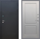 Входная металлическая Дверь Рекс (REX) 1A Черный Муар FL-117 Грей софт в Электрогорске