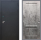 Входная металлическая Дверь Рекс (REX) 1A Черный Муар FL-117 Бетон темный в Электрогорске