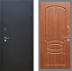 Входная металлическая Дверь Рекс (REX) 1A Черный Муар FL-128 Морёная берёза в Электрогорске