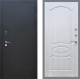 Входная металлическая Дверь Рекс (REX) 1A Черный Муар FL-128 Лиственница беж в Электрогорске