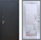 Входная металлическая Дверь Рекс (REX) 1A Черный Муар Зеркало Пастораль Сандал белый в Электрогорске