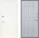 Входная металлическая Дверь Рекс (REX) 1А Белая шагрень FL-33 Сандал белый в Электрогорске