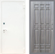 Входная металлическая Дверь Рекс (REX) 1А Белая шагрень FL-33 Сандал грей в Электрогорске