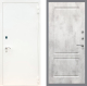 Входная металлическая Дверь Рекс (REX) 1А Белая шагрень FL-117 Бетон светлый в Электрогорске