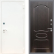 Входная металлическая Дверь Рекс (REX) 1А Белая шагрень FL-128 Венге светлый в Электрогорске