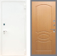 Входная металлическая Дверь Рекс (REX) 1А Белая шагрень FL-128 Дуб в Электрогорске