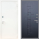 Входная металлическая Дверь Рекс (REX) 1А Белая шагрень FL-289 Ясень черный в Электрогорске