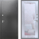 Входная металлическая Дверь Рекс (REX) Сити Зеркало Пастораль Сандал белый в Электрогорске