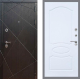 Входная металлическая Дверь Рекс (REX) 13 Венге FL-128 Силк Сноу в Электрогорске