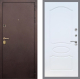 Входная металлическая Дверь Рекс (REX) Лайт 3К FL-128 Белый ясень в Электрогорске