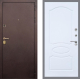 Входная металлическая Дверь Рекс (REX) Лайт 3К FL-128 Силк Сноу в Электрогорске