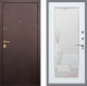 Дверь Рекс (REX) Лайт 3К Зеркало Пастораль Белый ясень в Электрогорске
