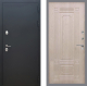 Входная металлическая Дверь Рекс (REX) 5 Черный Муар FL-2 Беленый дуб в Электрогорске