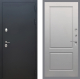 Входная металлическая Дверь Рекс (REX) 5 Черный Муар FL-117 Грей софт в Электрогорске