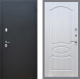Входная металлическая Дверь Рекс (REX) 5 Черный Муар FL-128 Лиственница беж в Электрогорске