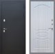 Входная металлическая Дверь Рекс (REX) 5 Черный Муар FL-128 Сандал белый в Электрогорске