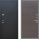 Входная металлическая Дверь Рекс (REX) 5 Черный Муар GL венге поперечный в Электрогорске