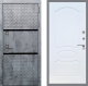 Входная металлическая Дверь Рекс (REX) 15 Бетон Темный FL-128 Белый ясень в Электрогорске